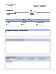 EXECUTING FORMS: Change Request (CR)