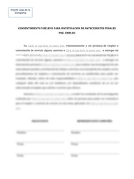 Background Check Authorization Template